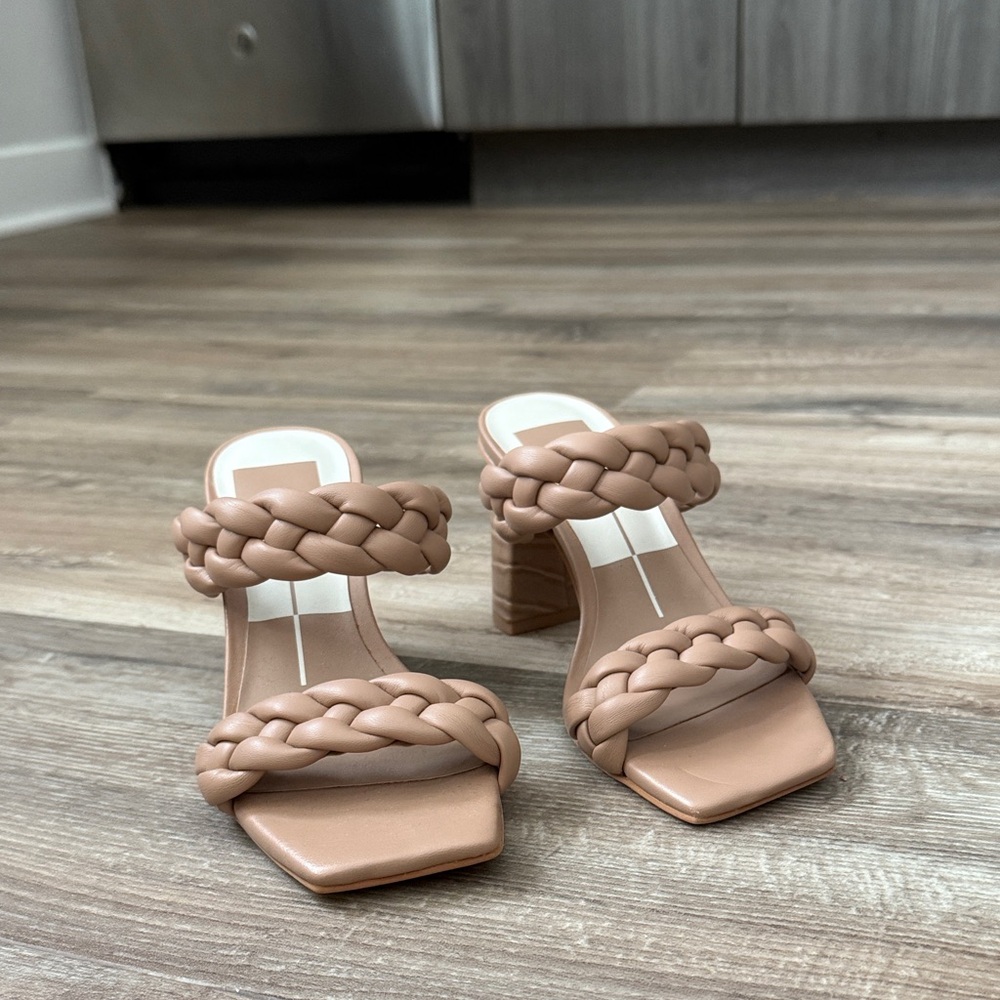 Dolce Vita Braided Nude Heels